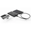 GEMBIRD USB 3.1 2,5-Zoll SATA HDD-Gehäuse mit Typ-C-Anschluss, gebürstetes Aluminium - Schwarz