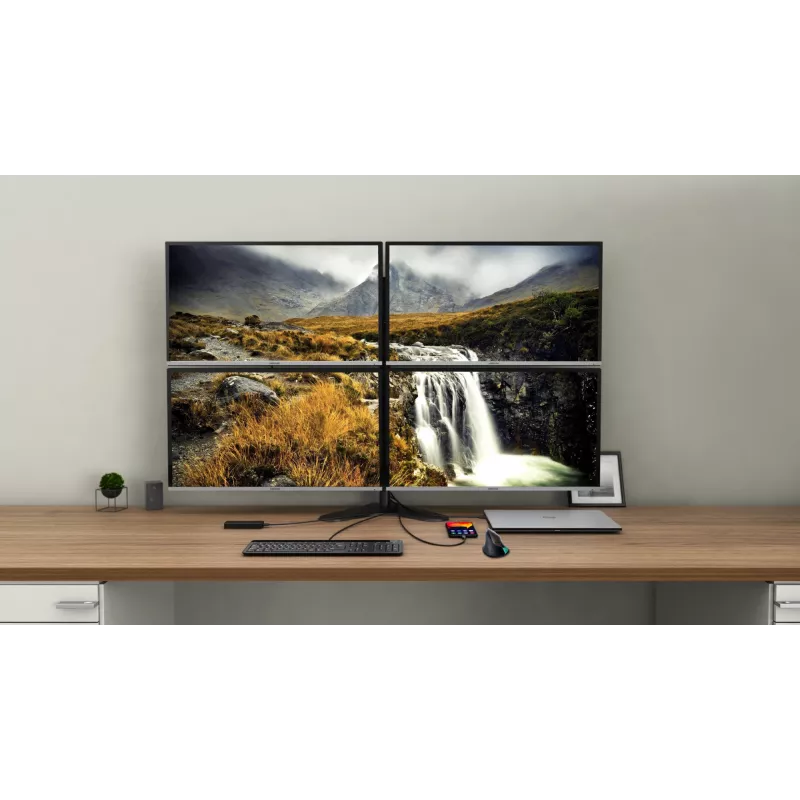 Docking Station i-tec USB-C Quattro Display Docking Station mit Power Delivery 85 W