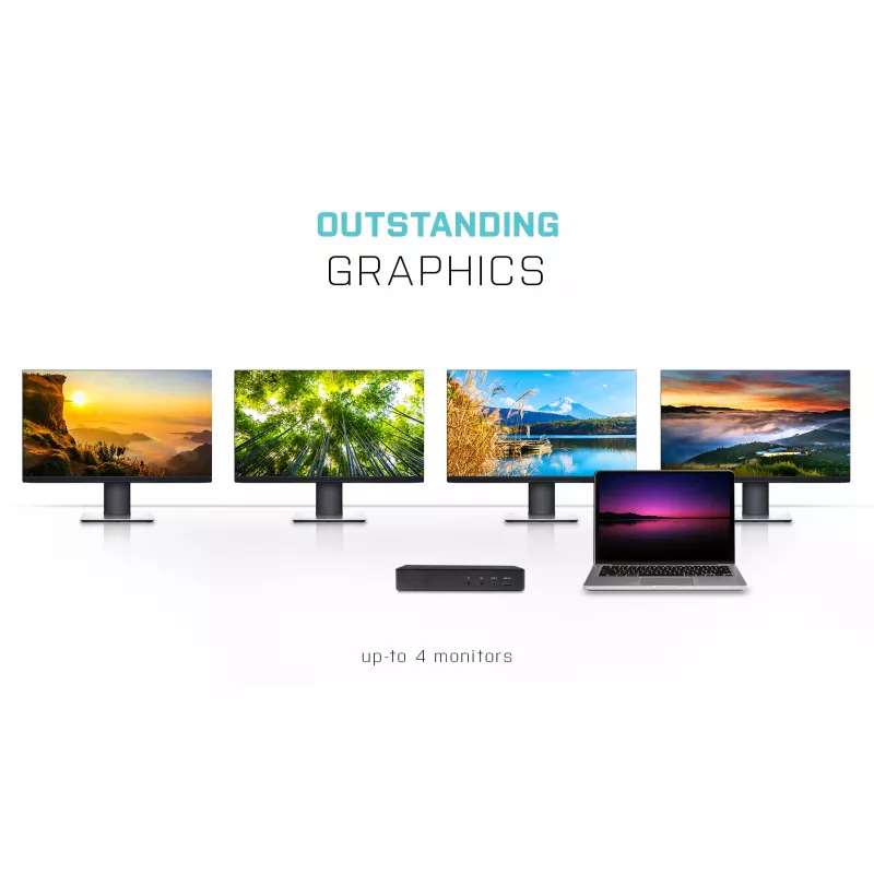 Docking Station i-tec USB-C Quattro Display Docking Station mit Power Delivery 85 W