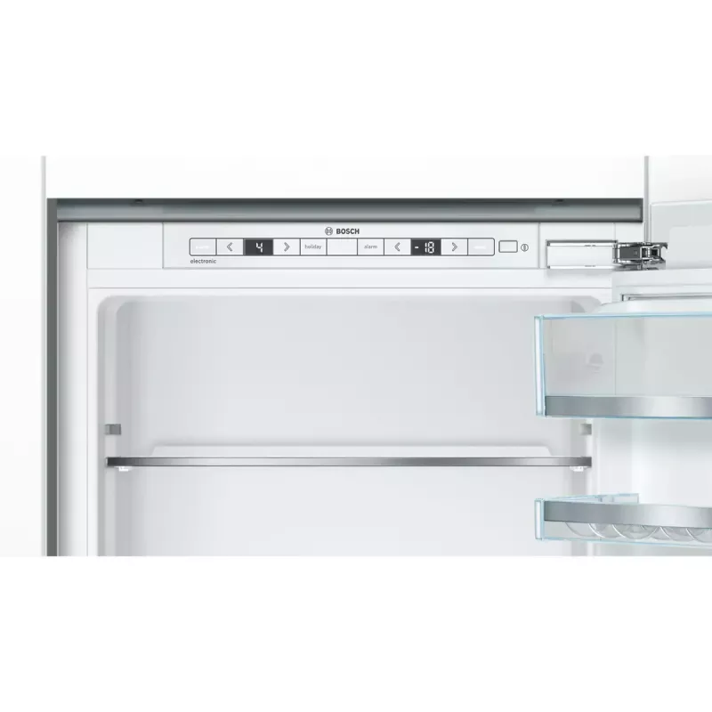 Einbau-Kühl-Gefrierkombination Bosch Serie 6 KIS86AFE0, 266 L Gesamt, 192 L Kühlteil, 74 L Gefrierteil unten, Touch-Bedienung, Türanschlag wechselbar