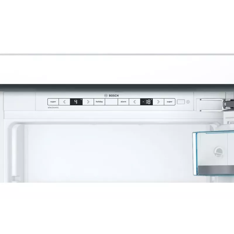 Einbau-Kühl-Gefrierkombination Bosch Serie 6 KIS87AFE0, 272 L Gesamt, 209 L Kühlteil, 63 L Gefrierteil unten, weiß, wechselbarer Türanschlag