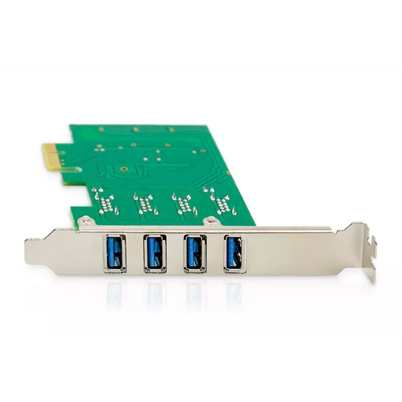 DIGITUS USB PCIe Erweiterungskarte USB 3.0, 4-Port A/F, Chipsatz: VL805, selbstversorgt