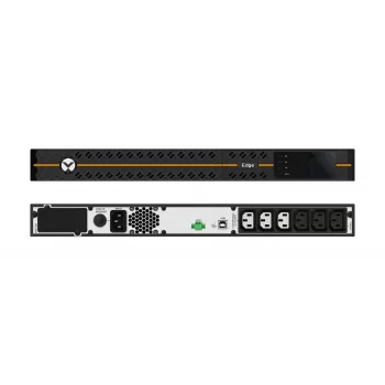 Vertiv Liebert EDGE-1000IRM1U Line-Interactive-USV 1000 VA 900 W 230 V, 1U-Rackmontage, 6x IEC C13, schwarz