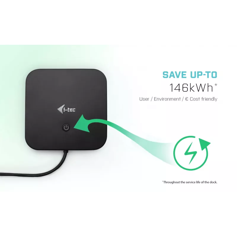 i-tec USB-C Dual Display Docking Station mit Power Delivery 100 W + Universal-Ladegerät 100 W