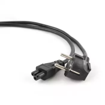Netzkabel GEMBIRD PC-186-ML12-1M — 1 m, CEE7/7 (Stecker) auf C5-Kupplung, schwarz
