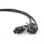 Netzkabel GEMBIRD PC-186-ML12-1M — 1 m, CEE7/7 (Stecker) auf C5-Kupplung, schwarz