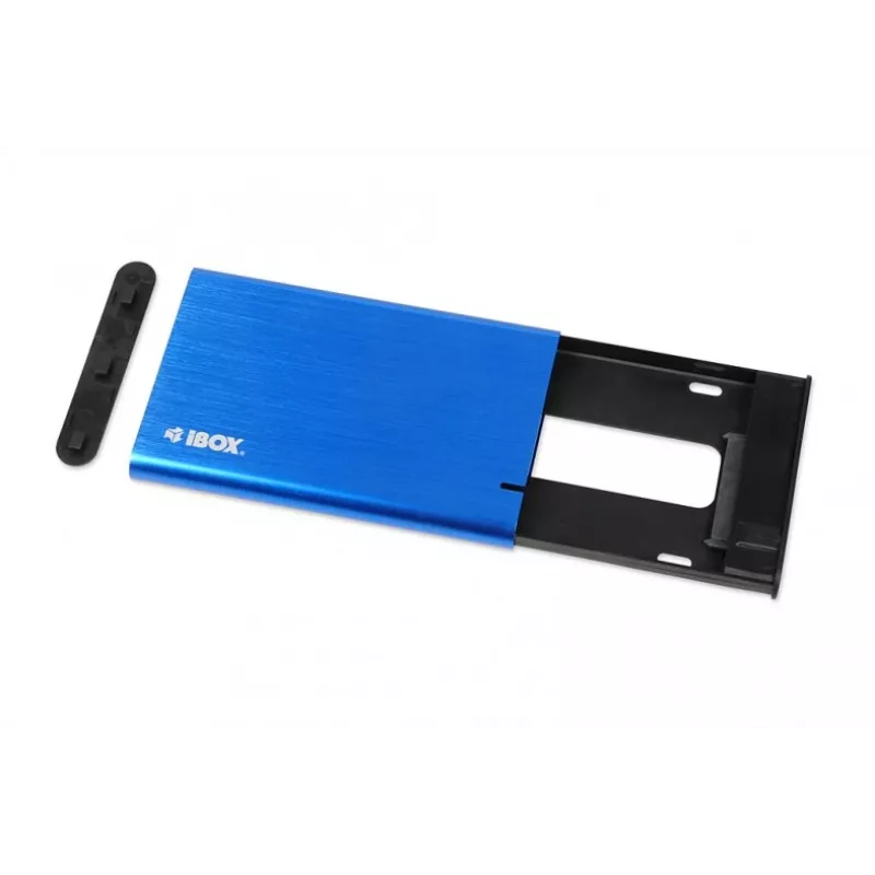 HDD/SSD-Gehäuse IBOX HD-05 — 2,5 Zoll SATA III, USB 3.2 Gen 1 (Micro-USB B), bis zu 10 TB, blau