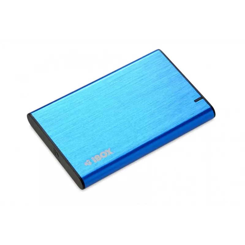HDD/SSD-Gehäuse IBOX HD-05 — 2,5 Zoll SATA III, USB 3.2 Gen 1 (Micro-USB B), bis zu 10 TB, blau