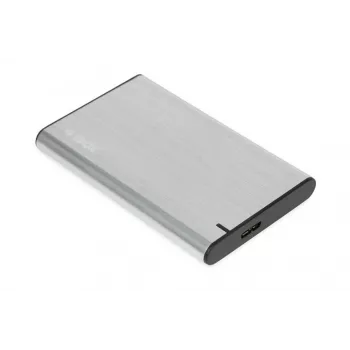 HDD/SSD-Gehäuse IBOX HD-05 — 2,5 Zoll SATA III, USB 3.2 Gen 1 (5 Gbit/s), Micro-USB B, bis zu 10 TB, grau