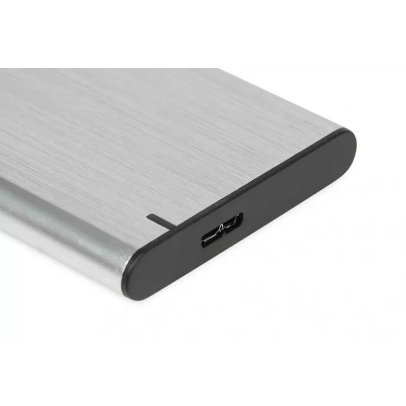 HDD/SSD-Gehäuse IBOX HD-05 — 2,5 Zoll SATA III, USB 3.2 Gen 1 (5 Gbit/s), Micro-USB B, bis zu 10 TB, grau