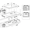 Whirlpool AKT 616/NB Schwarz Einbau-Gaskochfeld 60 cm 4 Kochzonen