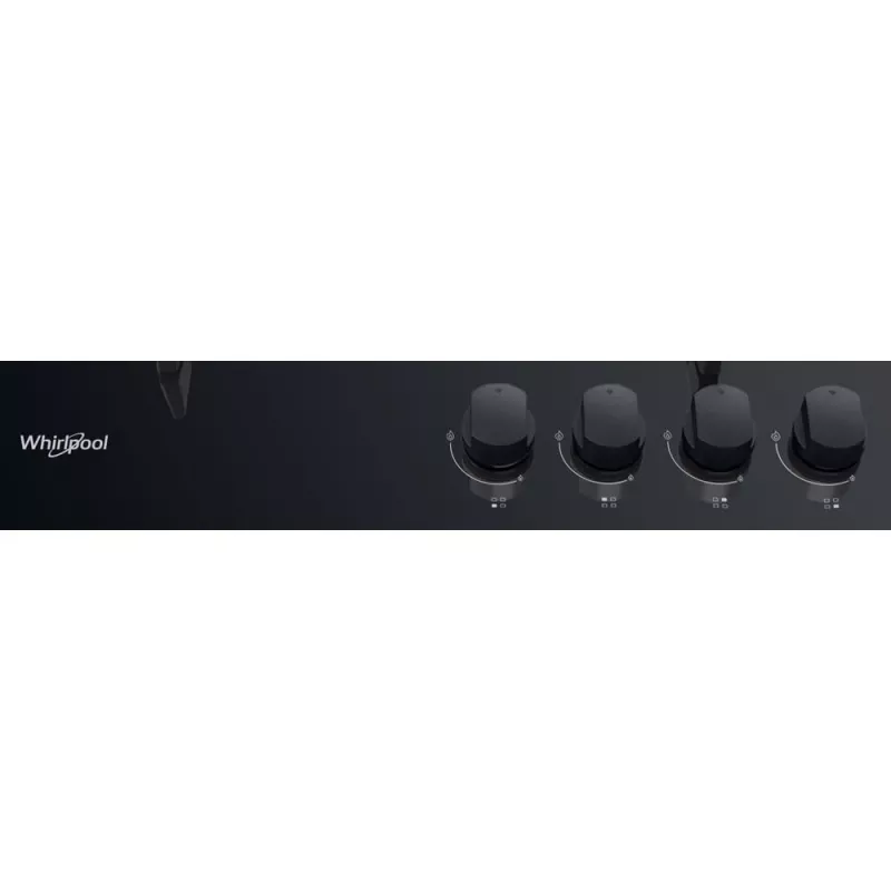 Whirlpool AKT 616/NB Schwarz Einbau-Gaskochfeld 60 cm 4 Kochzonen