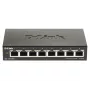 D-Link DGS-1100-08V2 Managed L2 Gigabit Ethernet (10/100/1000) Schwarz