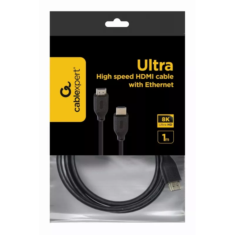 HDMI-Kabel Gembird CC-HDMI8K-1M — 1 m, HDMI Typ A auf Typ A, HDMI 2.1, 48 Gbit/s, schwarz