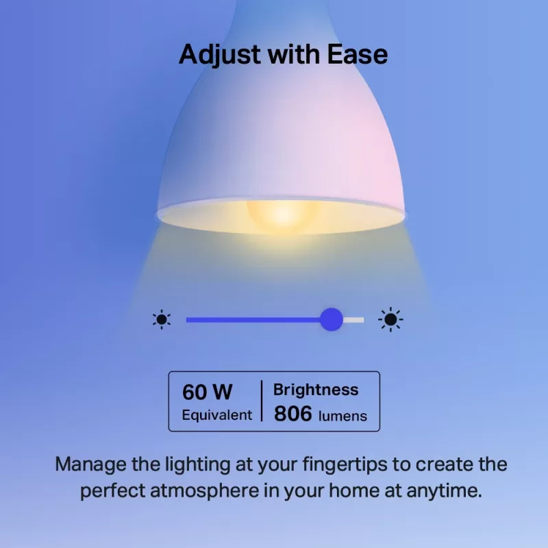 TP-Link Tapo Smart Wi-Fi Glühbirne, Multicolor, Smart bulb, Wi-Fi, Metallic, Weiß, 802.11b, 802.11g, Wi-Fi 4 (802.11n), LED, E27