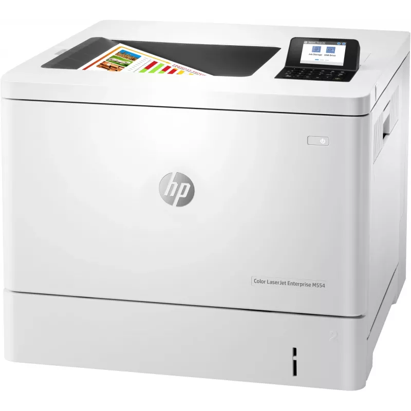 HP Color LaserJet Enterprise M554dn Drucker, Laser, Farbe, 1200 x 1200 DPI, A4, 33 ppm, Duplexdruck