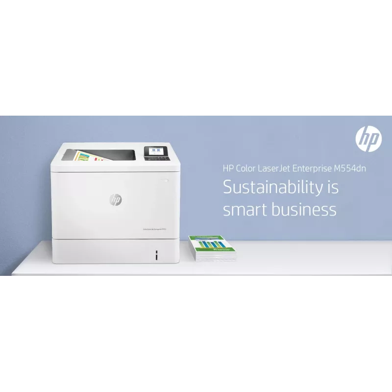 HP Color LaserJet Enterprise M554dn Drucker, Laser, Farbe, 1200 x 1200 DPI, A4, 33 ppm, Duplexdruck