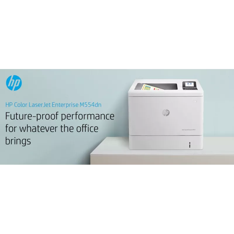HP Color LaserJet Enterprise M554dn Drucker, Laser, Farbe, 1200 x 1200 DPI, A4, 33 ppm, Duplexdruck