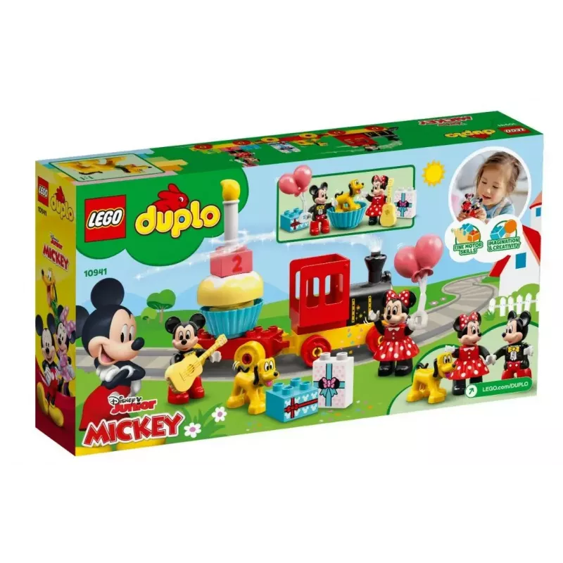 LEGO DUPLO Set 10941 Mickys und Minnies Geburtstag – DUPLO-Figuren, 22 Teile, für Kinder ab 2 Jahren