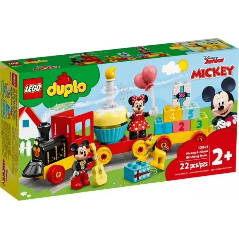 LEGO DUPLO Set 10941 Mickys und Minnies Geburtstag – DUPLO-Figuren, 22 Teile, für Kinder ab 2 Jahren