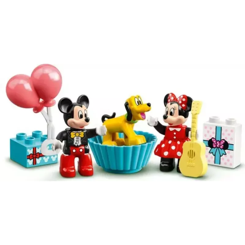LEGO DUPLO Set 10941 Mickys und Minnies Geburtstag – DUPLO-Figuren, 22 Teile, für Kinder ab 2 Jahren