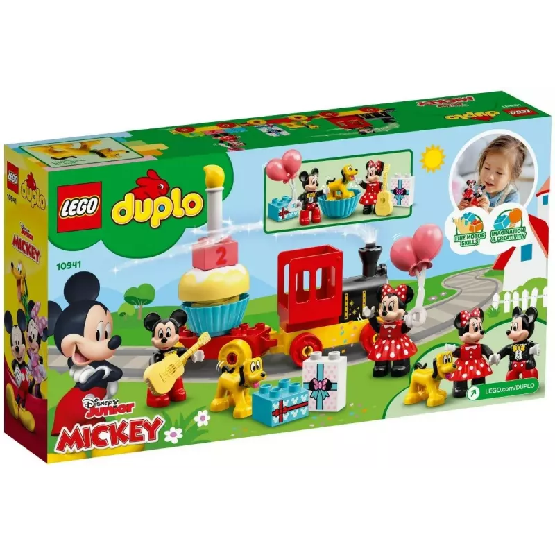 LEGO DUPLO Set 10941 Mickys und Minnies Geburtstag – DUPLO-Figuren, 22 Teile, für Kinder ab 2 Jahren