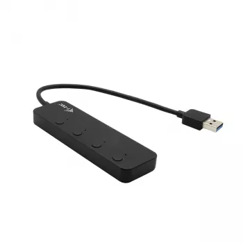 USB Hub i-tec USB 3.0 Metal HUB 4 Port mit einzelnen Ein-/Ausschaltern