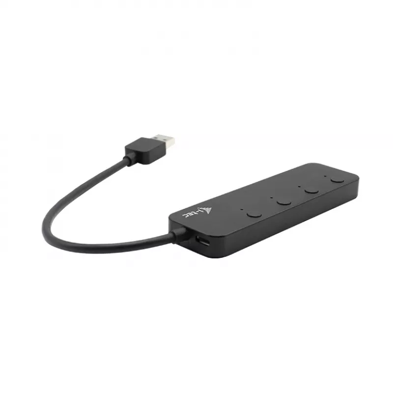 USB Hub i-tec USB 3.0 Metal HUB 4 Port mit einzelnen Ein-/Ausschaltern