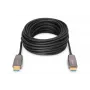 DIGITUS HDMI AOC Hybrid-Faser-Verbindungskabel, Typ A Stecker/Stecker, 15m, UHD 8K@60Hz, CE, schwarz