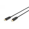 DIGITUS HDMI AOC Hybrid-Faser-Verbindungskabel, Typ A Stecker/Stecker, 15m, UHD 8K@60Hz, CE, schwarz