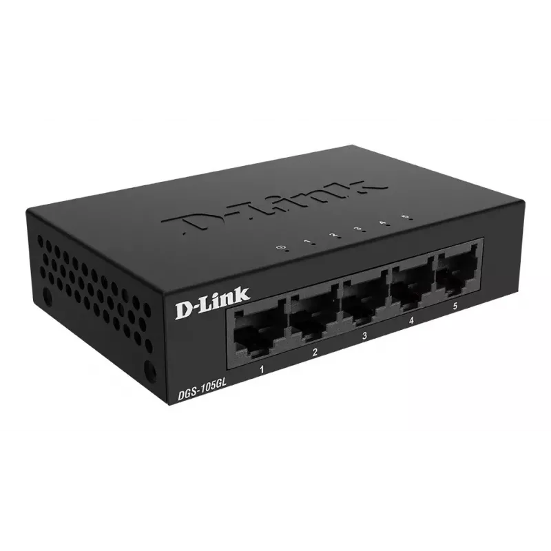 D-Link DGS-105GL/E Netzwerk-Switch Unmanaged Gigabit Ethernet (10/100/1000) Schwarz