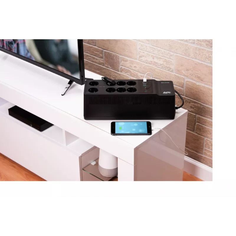 APC Back-UPS 650VA 230V 1 USB charging port - (Offline-) USV uninterruptible Netzteil (UPS) Standby (Offline) 0.65 kVA 400 W 8 AC outlet(s)