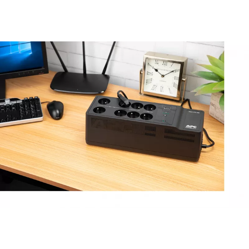 APC Back-UPS 650VA 230V 1 USB charging port - (Offline-) USV uninterruptible Netzteil (UPS) Standby (Offline) 0.65 kVA 400 W 8 AC outlet(s)