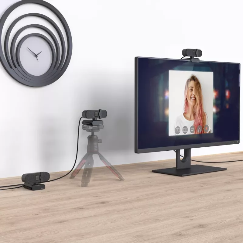Hama C-400 Webcam 2 MP 1920 x 1080 Pixel USB 2.0 Schwarz
