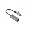 “i-tec Metal USB-C/USB-A 2.5Gbps Ethernet” Adapter, kabelgebunden, USB Type-A/USB Type-C, Ethernet, 2500 Mbit/s, Grau