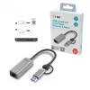 “i-tec Metal USB-C/USB-A 2.5Gbps Ethernet” Adapter, kabelgebunden, USB Type-A/USB Type-C, Ethernet, 2500 Mbit/s, Grau