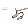“i-tec Metal USB-C/USB-A 2.5Gbps Ethernet” Adapter, kabelgebunden, USB Type-A/USB Type-C, Ethernet, 2500 Mbit/s, Grau
