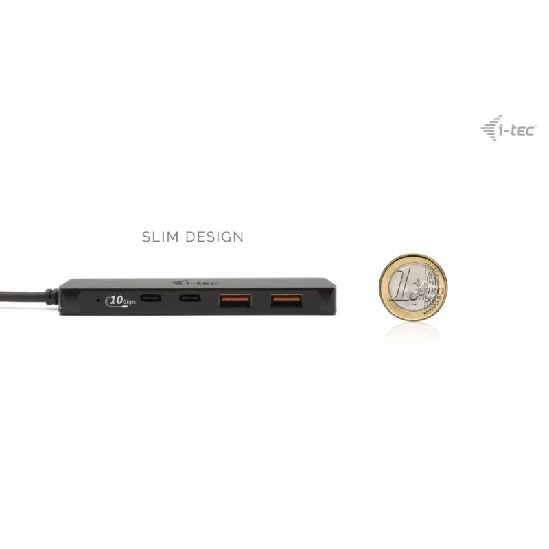 i-tec Metal USB-A/USB-C HUB 2x USB 3.0 + 2x USB-C (10 Gbps)