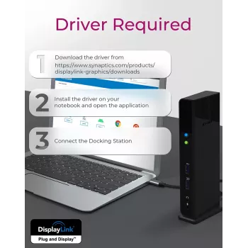 ICY BOX IB-DK2251AC Kabelgebunden USB 3.2 Gen 2 (3.1 Gen 2) Type-A Schwarz