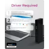 ICY BOX IB-DK2251AC Kabelgebunden USB 3.2 Gen 2 (3.1 Gen 2) Type-A Schwarz