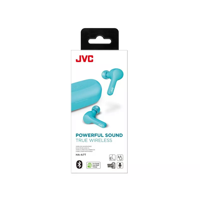 JVC HA-A7T-AN Kopfhörer True Wireless Stereo (TWS) In-Ear Telefonate/Musik Micro-USB Bluetooth Blau