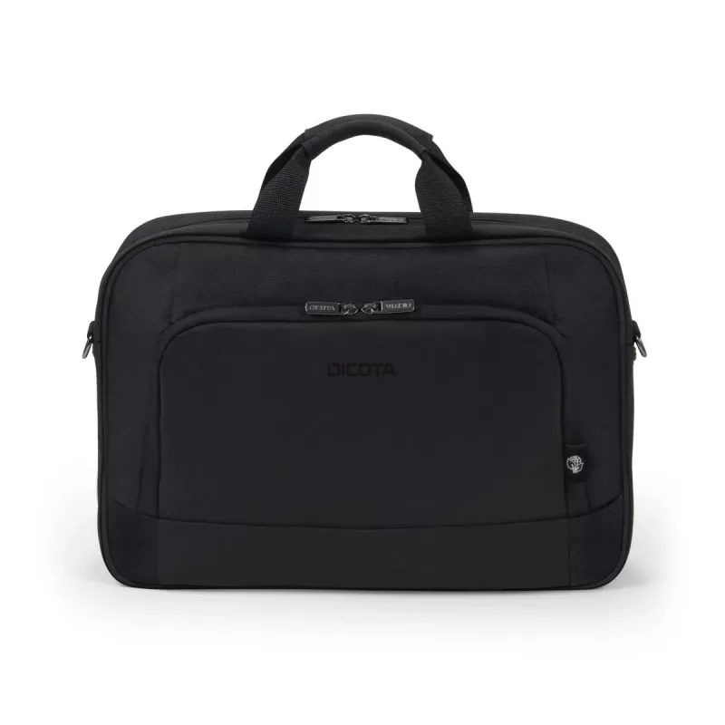 DICOTA Eco Top Traveller Base - 13-14,1 Zoll Notebook-Tasche - Schwarz / 300d RPET Polyester