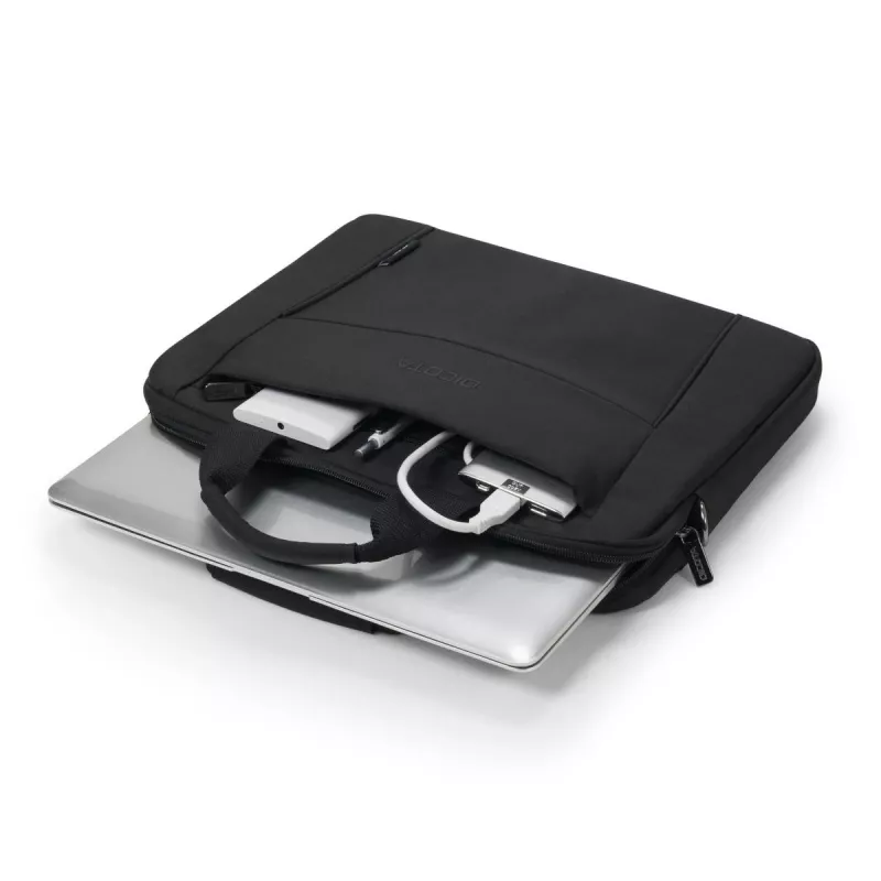 DICOTA Eco schlank Case Base - 13-14.1 Zoll Notebook-Hülle - Schwarz / 300d Rpet Polyester