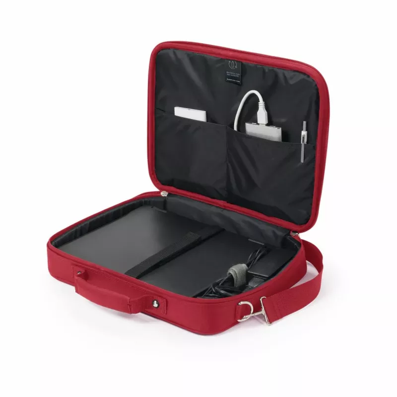 DICOTA Eco Multi Base - 14-15,6 Zoll Notebook-Tasche - Rot / 300d Rpet Polyester