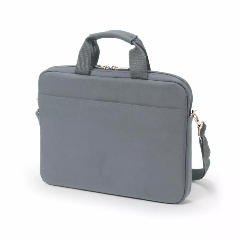 DICOTA Eco schlank Case Base – 13–14,1 Zoll Notebooktasche – Grau / 300d RPET Polyester
