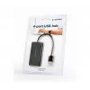USB-Hub Gembird UHB-U2P4-04 – 4-Port USB 2.0, Plug-and-Play, schwarz, 480 Mbit/s