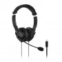 Kensington Classic USB-C Headset mit Mikrofon, kabelgebunden, Telefonate/Musik, Headset, Schwarz