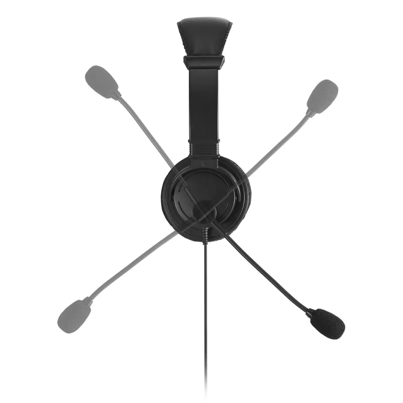 Kensington Classic USB-C Headset mit Mikrofon, kabelgebunden, Telefonate/Musik, Headset, Schwarz