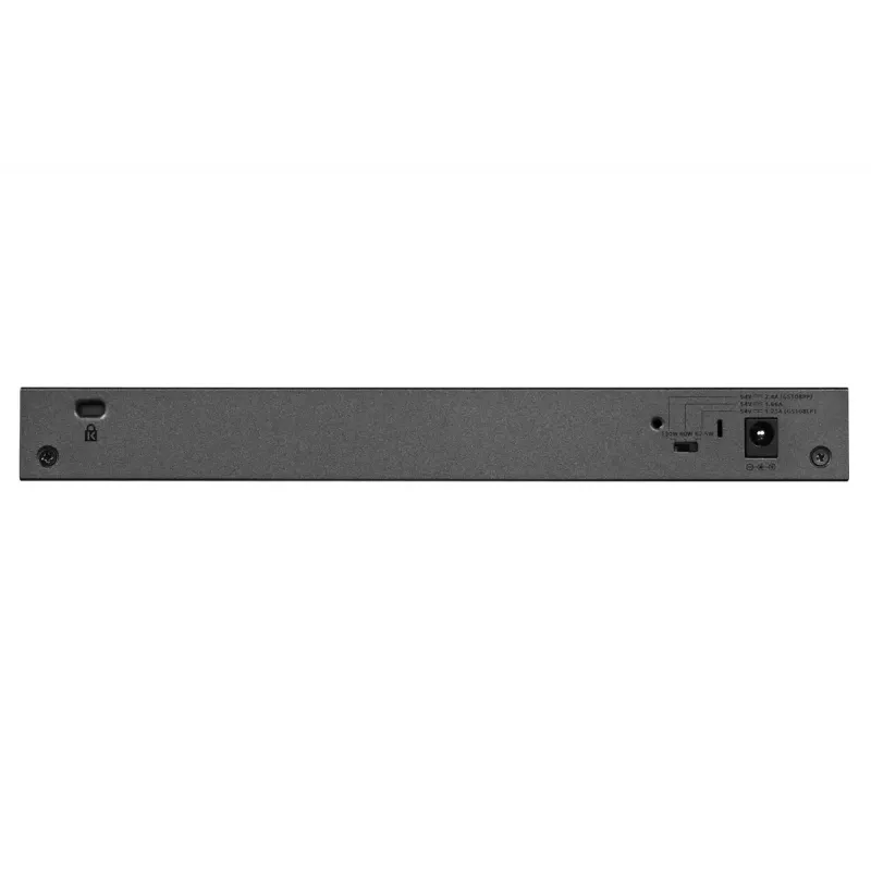 NETGEAR GS108LP Unmanaged Gigabit Ethernet (10/100/1000) Power over Ethernet (PoE) 1U Schwarz, Grau