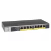 NETGEAR GS108LP Unmanaged Gigabit Ethernet (10/100/1000) Power over Ethernet (PoE) 1U Schwarz, Grau
